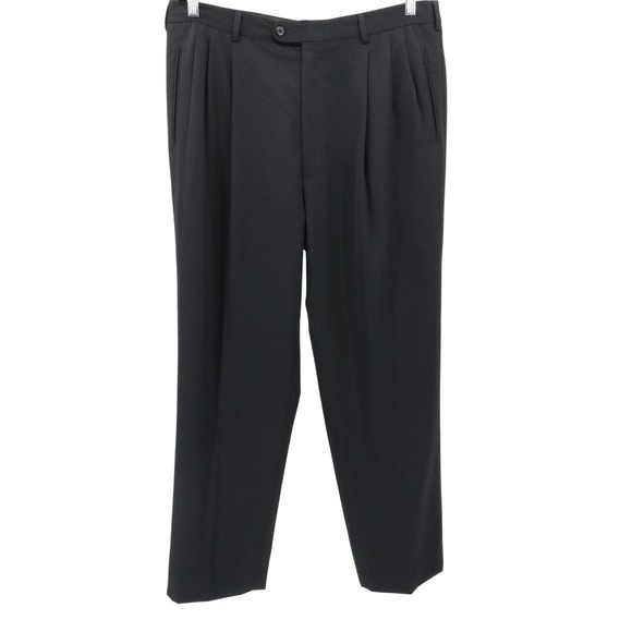 strapless open back dress Echizenya Super 120'S Light Flannel Double Pleated Dress Pants main image 1